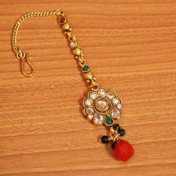 Red Ruby       Maang-Tikka 1