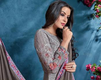 Grey Embroidered Cotton Salwar 3
