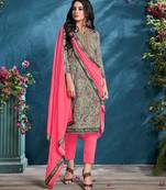 Green Embroidered Cotton Salwar