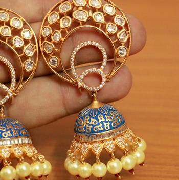 Blue Pearl Earrings 2