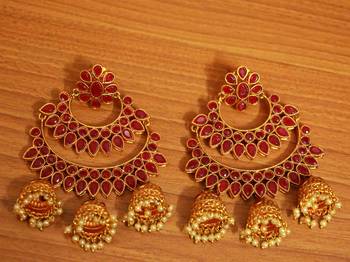 Red Ruby       Chandbali 1
