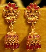 Red Ruby       Jhumkas