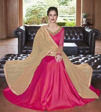 Pink Embroidered Banarasi Silk Salwar 3