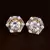 American Diamond Embellished Gold Plated Stud Earrings 216ED202