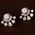 American Diamond Embellished Gold Plated Stud Earrings 216ED204