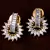 American Diamond Embellished Gold Plated Stud Earrings 216ED210
