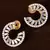 American Diamond Embellished Gold Plated Earrings 216ED201