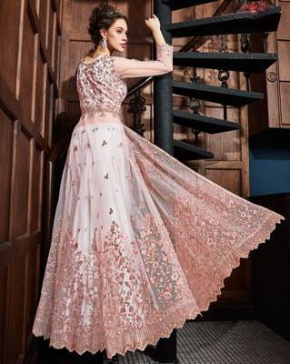 Light-pink zari net salwar 2