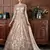Ivory  colour crystals net anarkali 
