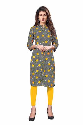 Multicolor Printed Cotton Party Wear Kurtis 1