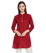 Maroon Rayon tunic