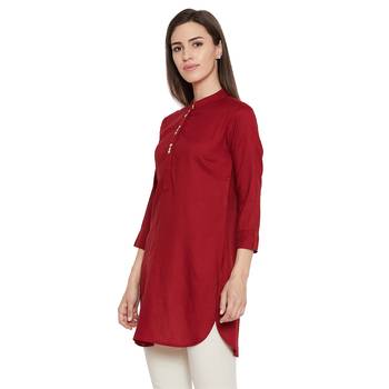 Maroon Rayon tunic 3