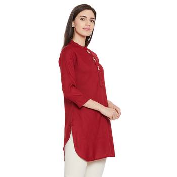 Maroon Rayon tunic 4