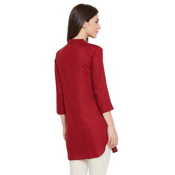 Maroon Rayon tunic 5