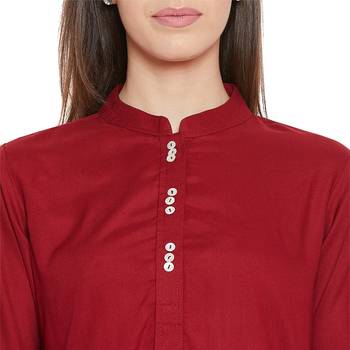 Maroon Rayon tunic 6