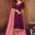 Plum embroidered georgette salwar