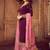 Plum embroidered georgette salwar