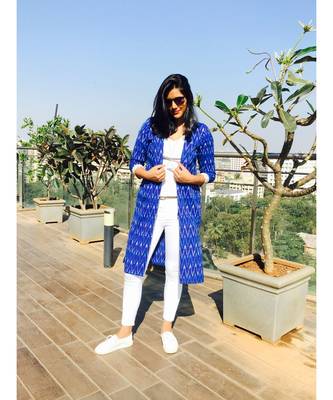 Blue Ikat Jacket 1