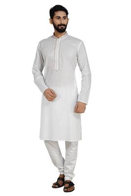 White Stylish Kurta Pyjama 1