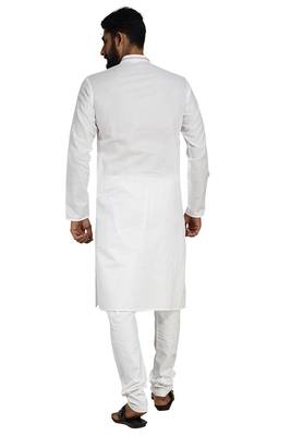 White Stylish Kurta Pyjama 2