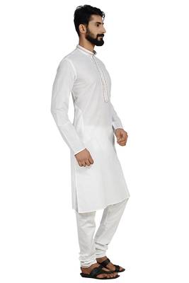 White Stylish Kurta Pyjama 3