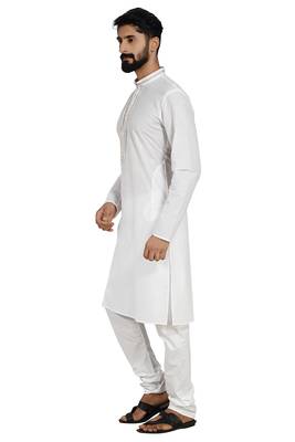 White Stylish Kurta Pyjama 4