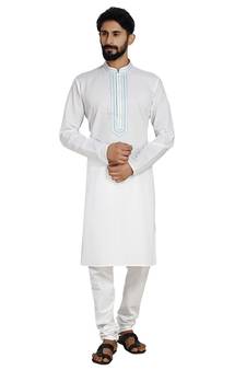 White Stylish Kurta Pyjama