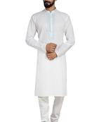 White Stylish Kurta Pyjama