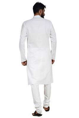 White Stylish Kurta Pyjama 2