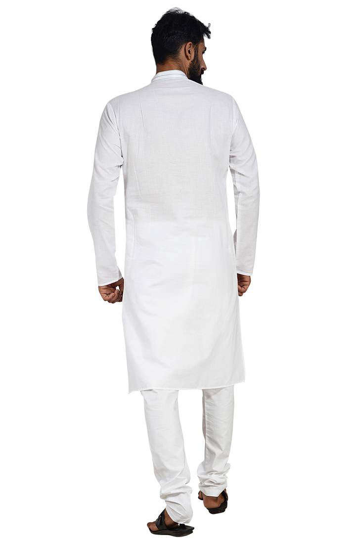 White Stylish Kurta Pyjama