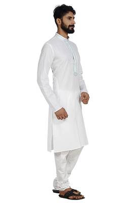White Stylish Kurta Pyjama 3