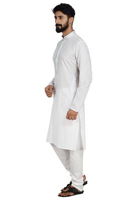 White Stylish Kurta Pyjama 4