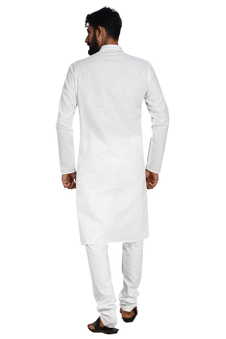 White Stylish Kurta Pyjama