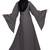 Dark-grey plain nida abaya