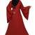 Burgundy plain nida abaya