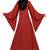 Burgundy plain nida abaya