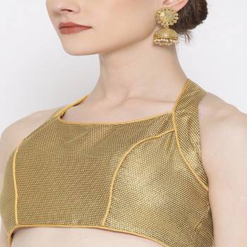 Antique Embroidered Brocade Readymade Blouse 3