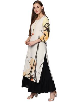 White printed liva kurtas-and-kurtis 3