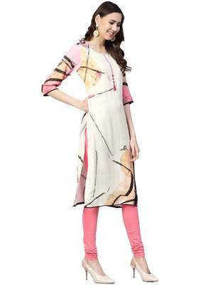 White printed liva kurtas-and-kurtis 3