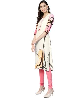 White printed liva kurtas-and-kurtis 4