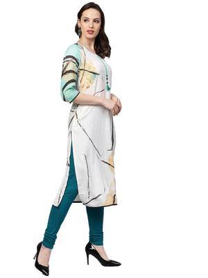 White printed liva kurtas-and-kurtis 3