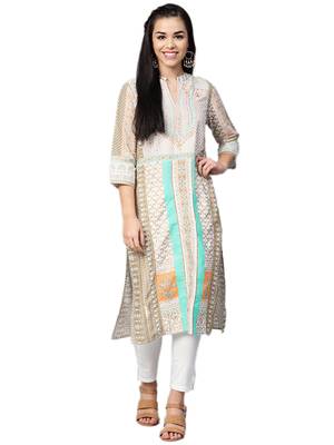White printed liva kurtas-and-kurtis 1