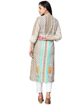 White printed liva kurtas-and-kurtis 2
