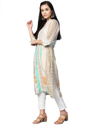 White printed liva kurtas-and-kurtis 3
