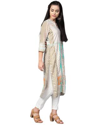 White printed liva kurtas-and-kurtis 4