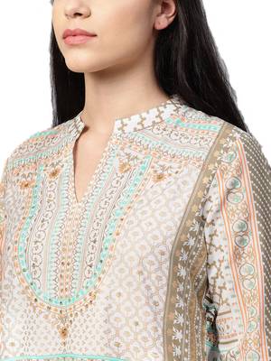 White printed liva kurtas-and-kurtis 5