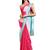 Pink Georgette Tie & Dye Saree With Blouse