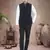 Blue Plain Viscose Nehru Jacket