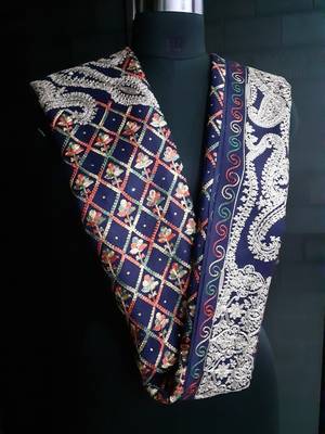Multicolor Aari work Stole 1