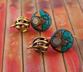 Green Earrings 1
